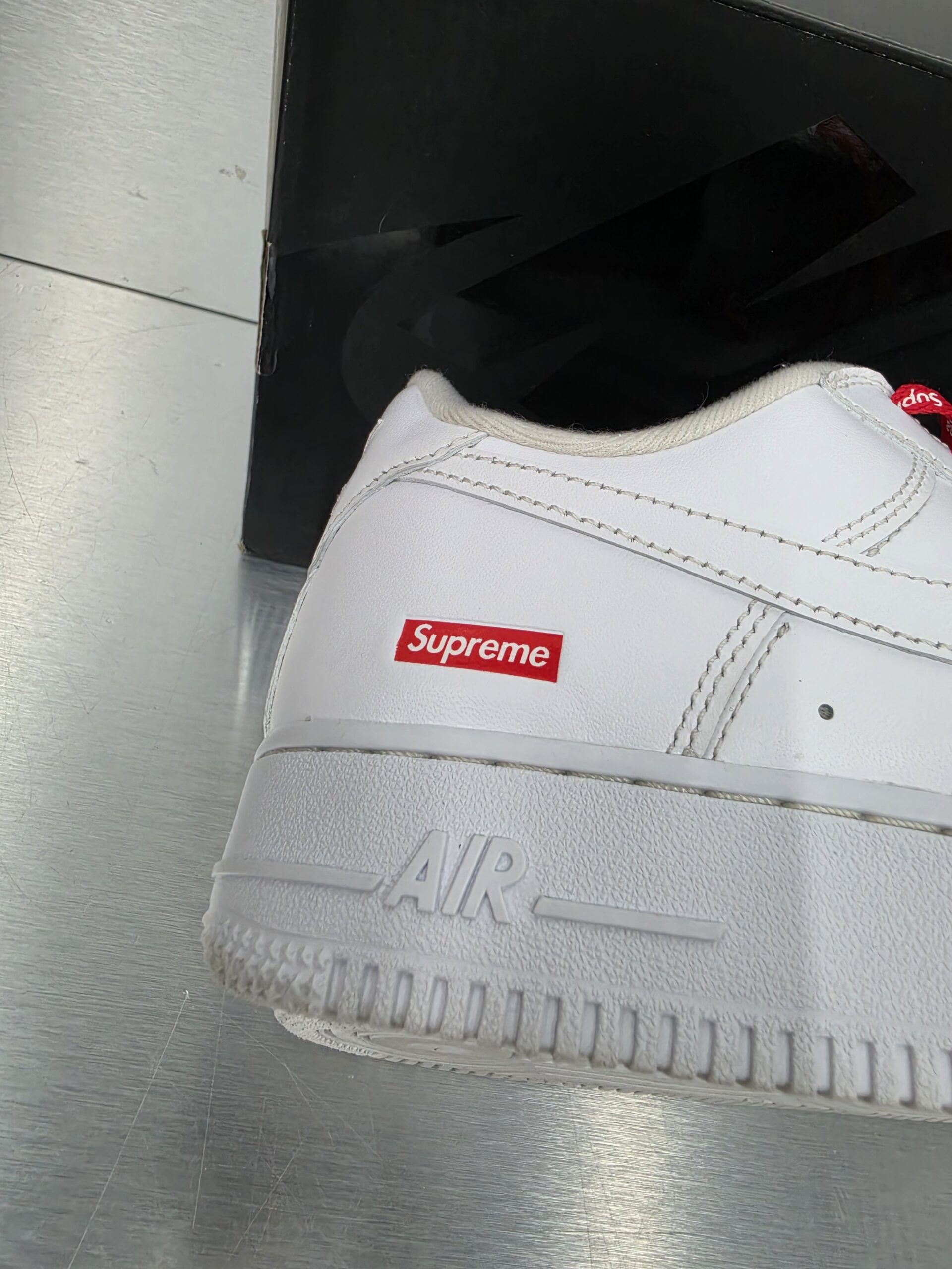 Supreme x Nike Air Force 1 Low 'White' - Image 4