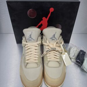 Off-White x Air Jordan 4 SP 'Sail' – front view