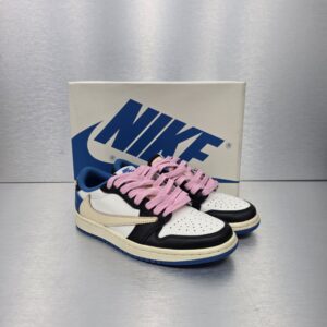 Fragment Design x Travis Scott x Air Jordan 1 Low OG SP 'Military Blue' – side view